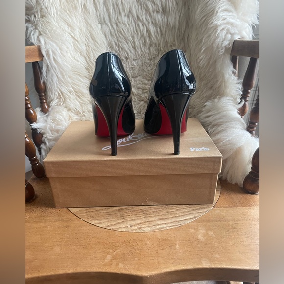 Christian Louboutin Ron Ron 100 Patent Calf - Black size 37.5 - Picture 2 of 12